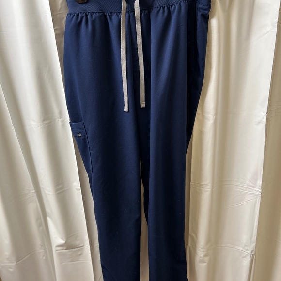 Hanes Other - Hanes Cargo Navy Blue Scrub Pants